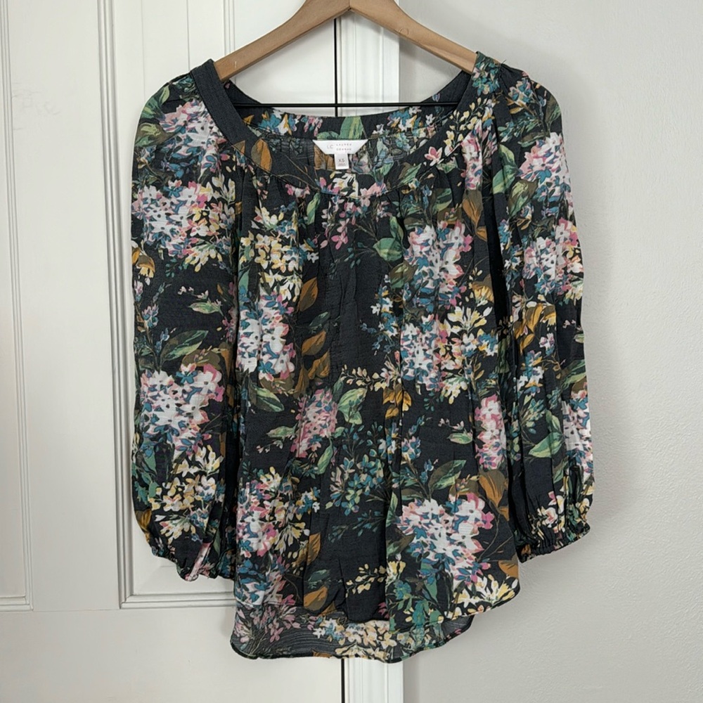 LC Lauren Conrad Floral Loose Blouse